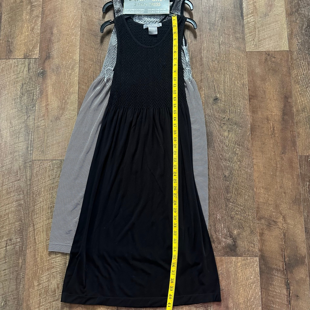 Women's Lark + Grey Black and White Striped Maxi Dress - Picture 7 of 12